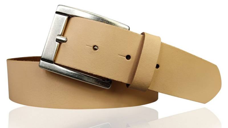 FRONHOFER Hüftgürtel 18616 (1-St) Basic Gürtel 4 cm aus echtem Leder mit schöner altsilbernen Schnalle von FRONHOFER