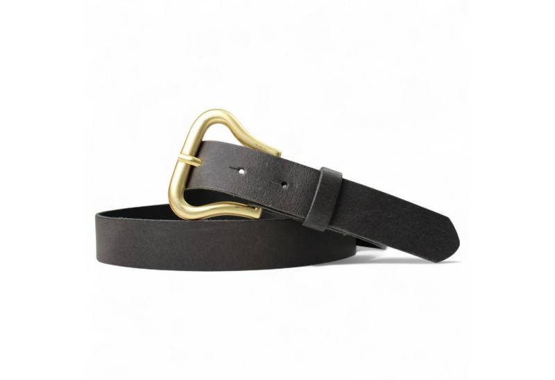 FRONHOFER Hüftgürtel 18853 (1-St) Damen Ledergürtel mit toller Schnalle in mattgold, 3 cm von FRONHOFER