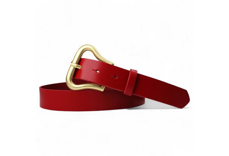 FRONHOFER Hüftgürtel 18853 (1-St) Damen Ledergürtel mit toller Schnalle in mattgold, 3 cm von FRONHOFER