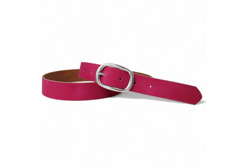 FRONHOFER Hüftgürtel 18953 (1-St) sportlicher Damengürtel 2,7 cm mit ovaler Gürtelschnalle in altsilber von FRONHOFER