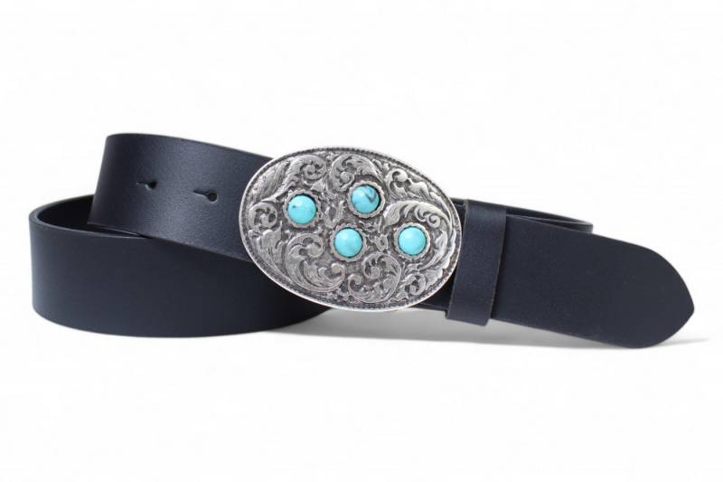 FRONHOFER Koppelgürtel 19310 (1-St) Damen Gürtel, 4 cm, Vollleder, Ethno-Style, schmuckverziert von FRONHOFER