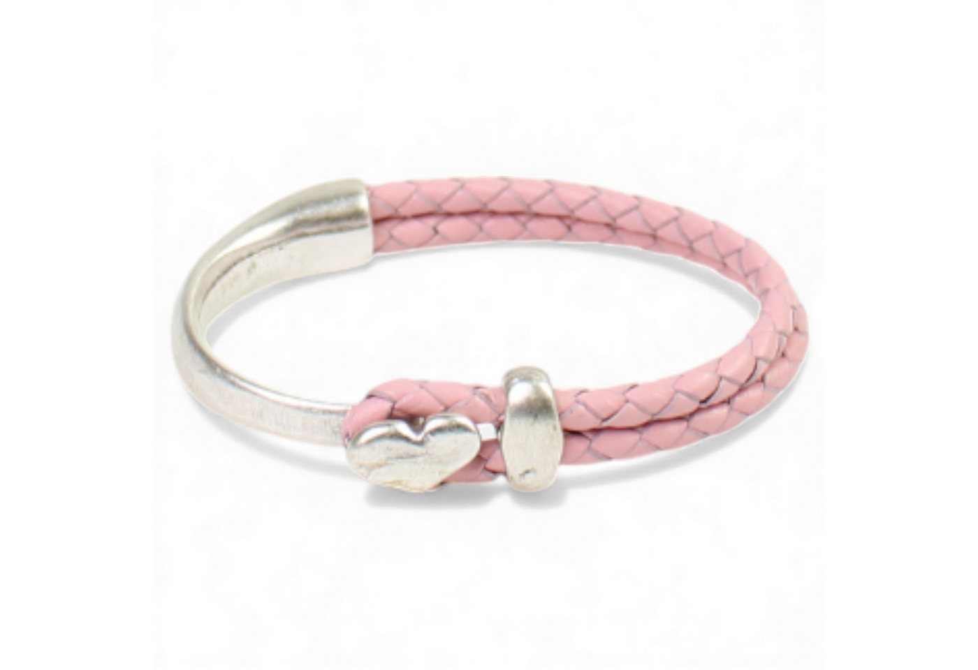 FRONHOFER Lederarmband 19458, Rindsleder, Half Cuff mit Herz, für jeden Anlass geeignet von FRONHOFER