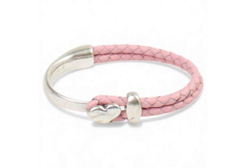 FRONHOFER Lederarmband 19458, Rindsleder, Half Cuff mit Herz, für jeden Anlass geeignet von FRONHOFER