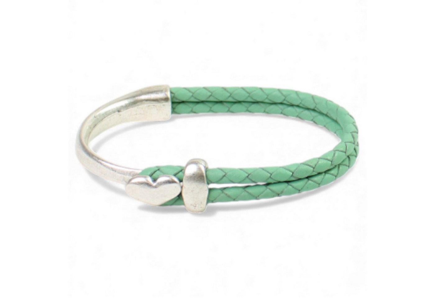 FRONHOFER Lederarmband 19458, Rindsleder, Half Cuff mit Herz, für jeden Anlass geeignet von FRONHOFER