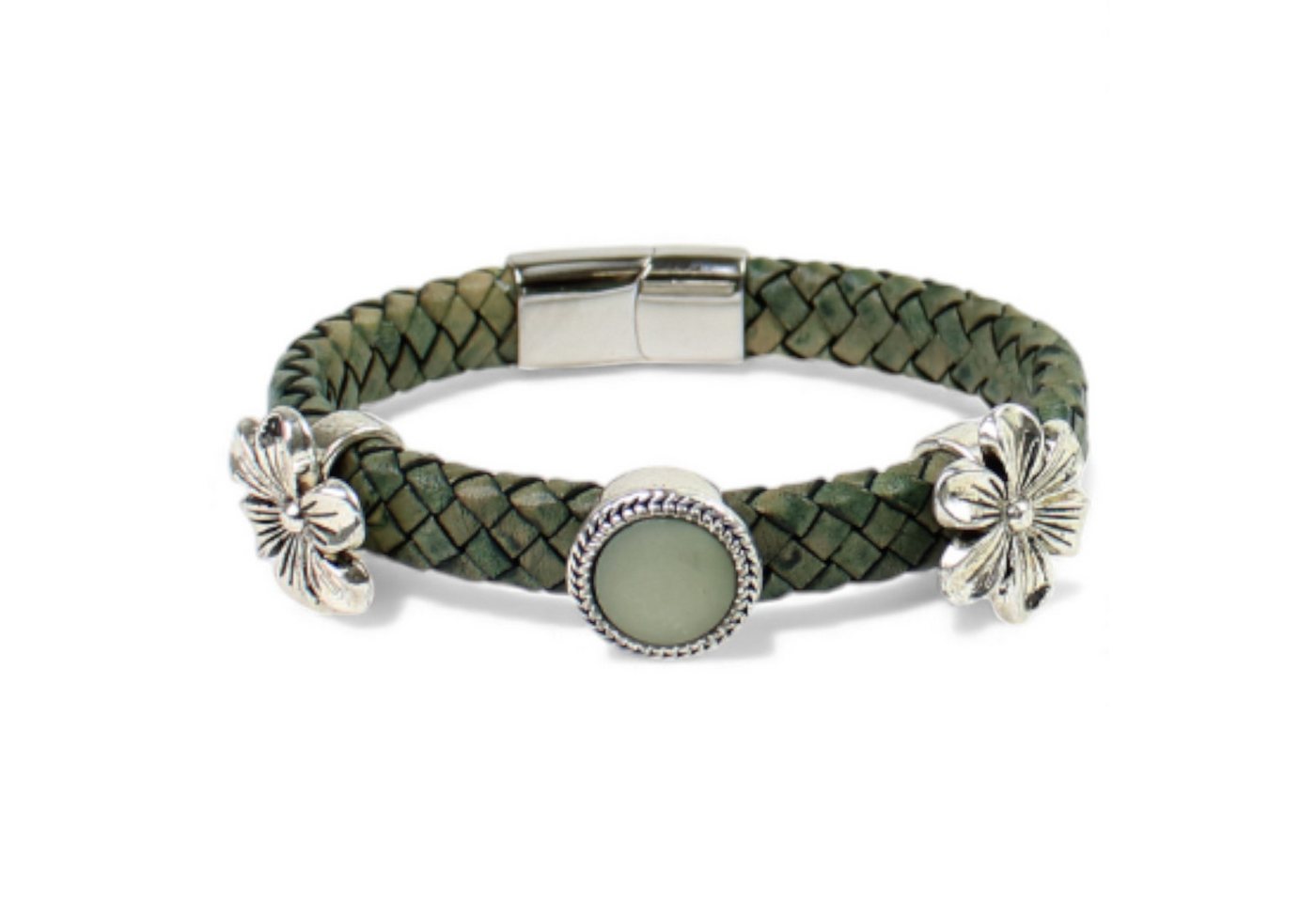 FRONHOFER Lederarmband 19459, Damen Armband, echt Lederband, Edelstahl Verschluss, Metall Zierteile von FRONHOFER