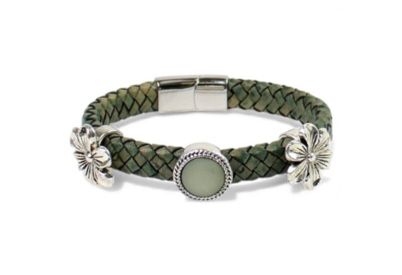 FRONHOFER Lederarmband 19459, Damen Armband, echt Lederband, Edelstahl Verschluss, Metall Zierteile von FRONHOFER