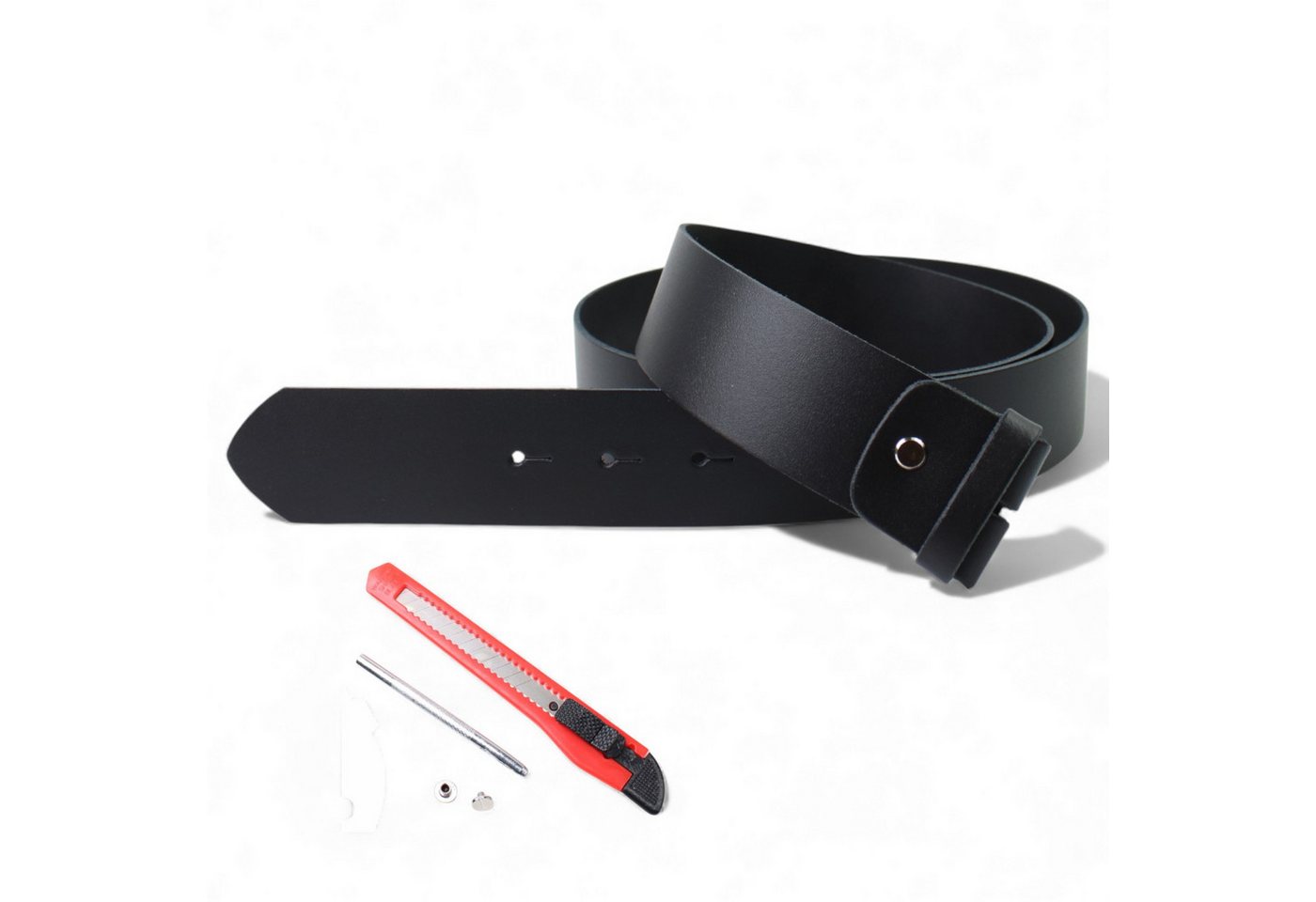 FRONHOFER Ledergürtel 19457 (1-St) 4 cm Rindsleder, Wechselgürtel ohne Schnalle, Onesize von FRONHOFER