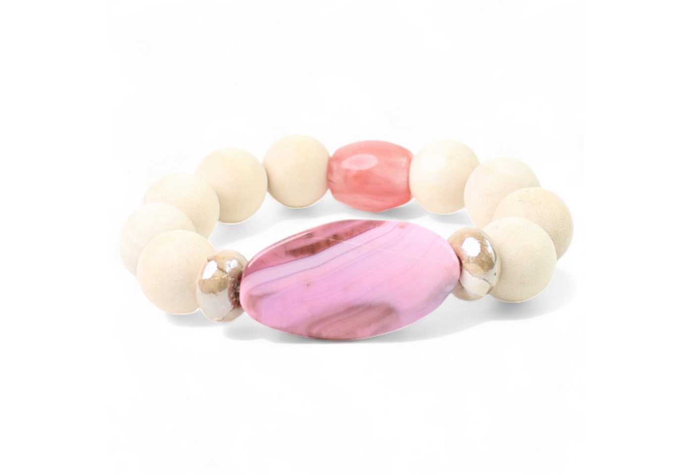 FRONHOFER Perlenarmband 19469, Material: Naturstein, Keramikperlen, Holzperlen, Stil: Boho von FRONHOFER