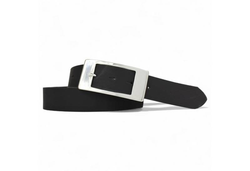 FRONHOFER Taillengürtel 18263 (1-St) Damen Ledergürtel ca. 3,5 cm rechteckige glänzende Dornschnalle, Leder von FRONHOFER