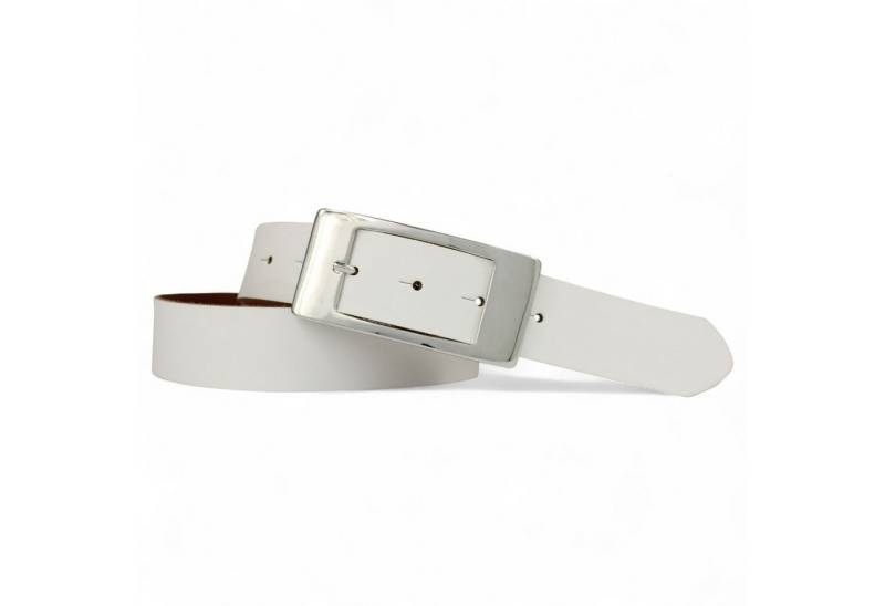 FRONHOFER Taillengürtel 18263 (1-St) Damen Ledergürtel ca. 3,5 cm rechteckige glänzende Dornschnalle, Leder von FRONHOFER