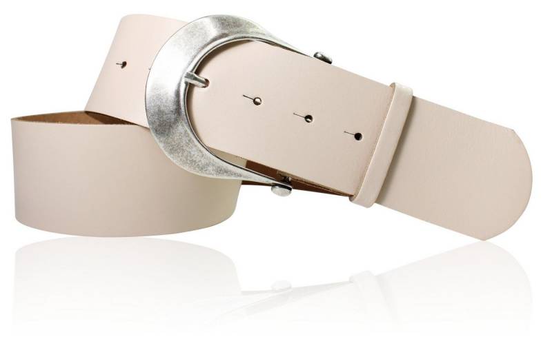 FRONHOFER Taillengürtel 18957 (1-St) breiter Taillengürtel 5,5 cm mit großer Dornschnalle silberfarbig von FRONHOFER