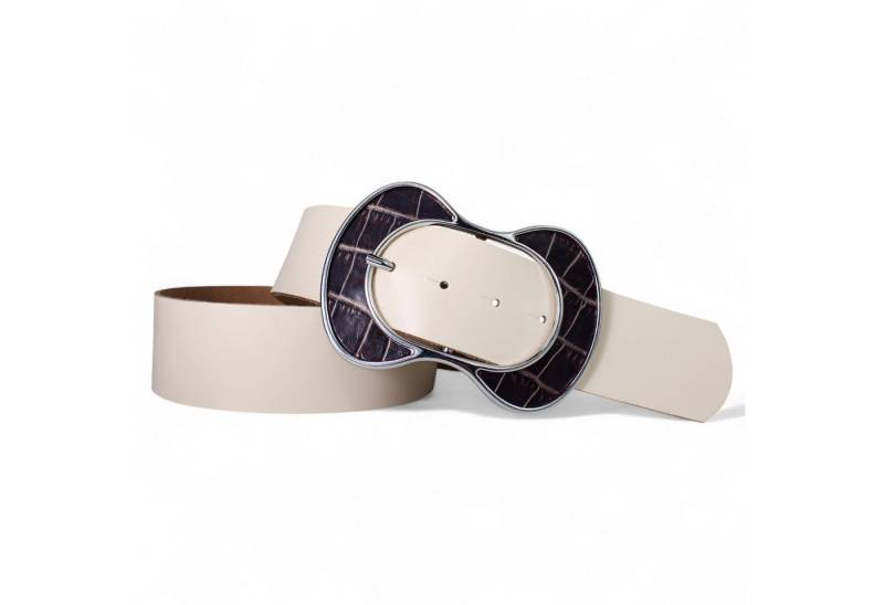 FRONHOFER Taillengürtel 19158 (1-St) breiter Taillengürtel 5 cm mit einzigartiger Schnalle, echt Leder von FRONHOFER