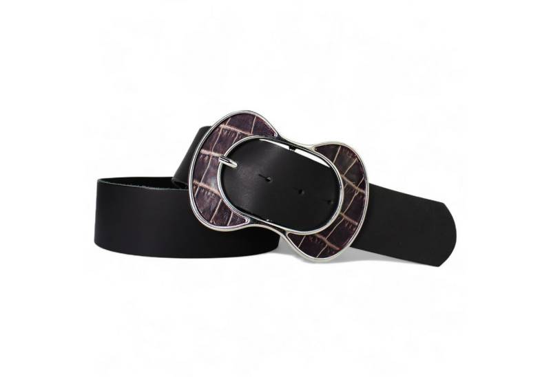 FRONHOFER Taillengürtel 19158 (1-St) breiter Taillengürtel 5 cm mit einzigartiger Schnalle, echt Leder von FRONHOFER