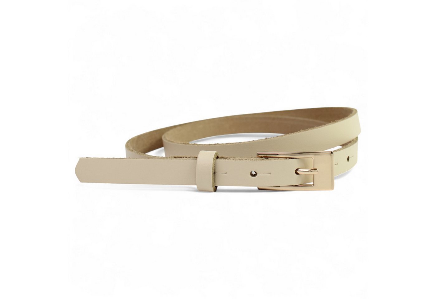 FRONHOFER Taillengürtel 19465 (1-St) sehr schmaler Damen Ledergürtel 1,5 cm vergoldete Schnalle, echt Leder von FRONHOFER