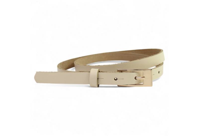 FRONHOFER Taillengürtel 19465 (1-St) sehr schmaler Damen Ledergürtel 1,5 cm vergoldete Schnalle, echt Leder von FRONHOFER