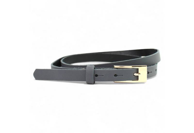 FRONHOFER Taillengürtel 19465 (1-St) sehr schmaler Damen Ledergürtel 1,5 cm vergoldete Schnalle, echt Leder von FRONHOFER