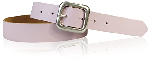 FRONHOFER basic Jeansgürtel 3 cm mit quadratischer silberner Schnalle, echt Ledergürtel, 18731, Größe:Körperumfang 95 cm/Gesamtlänge 110 cm, Farbe:Rosé FRONHOFER basic Jeansgürtel 3 cm mit quadratischer silberner Schnalle, echt Ledergürtel, 18731, Größe:Körperumfang 95 cm/Gesamtlänge 110 cm, Farbe:Rosé von FRONHOFER