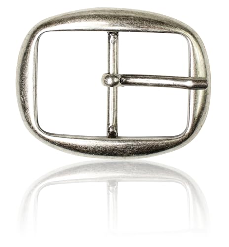 FRONHOFER klassische Gürtelschnalle silber, moderne Dornschnalle unisex für Wechselgürtel 4 cm, 18121, Größe:One Size, Farbe:Silber von FRONHOFER