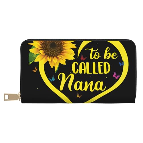 FROON Blessed to Be Called Sunflower Long Faux Leather Clutch Chic Stylish Women's Wallets for Modern Women Large Capacity Card Holder and Organizer Pockets Durable Purse Handbag for Everyday Travel, von FROON