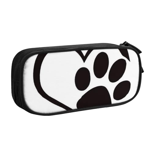 FROON Federmäppchen für Schule, Büro, Pfotenabdruck, großes Fassungsvermögen, Federmäppchen für Studenten, Schreibwaren-Tasche, Schreibtisch-Organizer mit glattem Reißverschluss, tragbarer Bleistift, von FROON