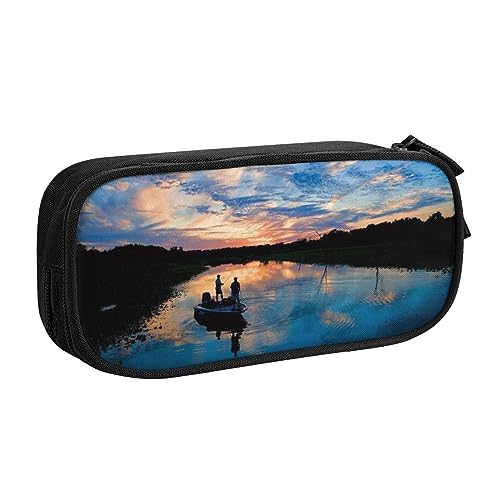 FROON Federmäppchen für Schule, Bürobedarf, Angeln, großes Fassungsvermögen, Federmäppchen für Studenten, Schreibwaren-Tasche, Schreibtisch-Organizer mit glattem Reißverschluss, tragbarer Bleistift, von FROON