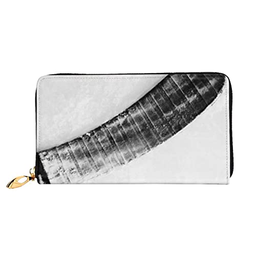 FROON Lange Handheld Leder Geldbörse Mode Eishockey Kunst Brieftasche Business Leder Pocketbook Geldtasche für Geschenke, Schwarz , Einheitsgröße von FROON