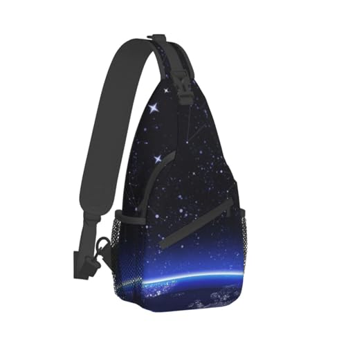 FROON Pretty Stones Crossbody Bag - Premium Umhängetasche mit hoher Speicherkapazität für den lässigen Gebrauch, Blaues Sternbild Galaxie, Einheitsgröße von FROON