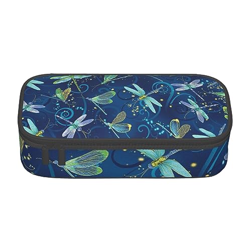 FROON Stifteetui für Musiknoten aus strapazierfähigem Oxford-Stoff, großes Fassungsvermögen, Organizer für Stifte und Schreibwaren, libelle, Einheitsgröße, Schulranzen von FROON