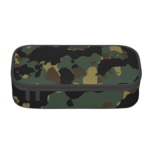 FROON Stifteetui mit Strandsteinen-Muster, Oxford-Stoff, robust, großes Fassungsvermögen, Schreibwaren-Organizer für Stifte und Schreibwaren, Camouflage-Muster, Einheitsgröße, Schulranzen von FROON