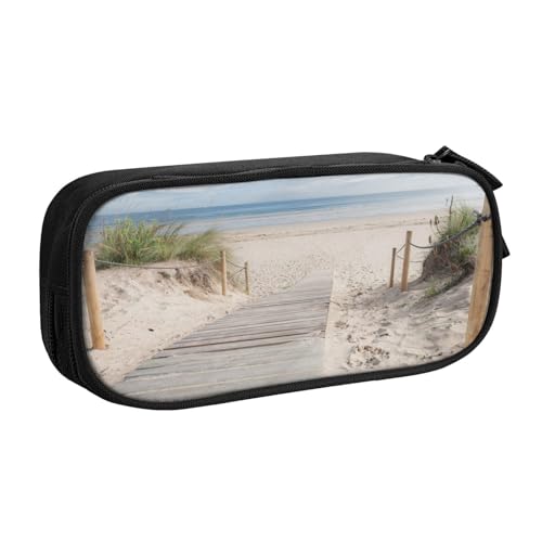 FROON Tasche für Schule, Büro, Strandlandschaft, großes Fassungsvermögen, Federmäppchen für Studenten, Schreibwaren-Tasche, Schreibtisch-Organizer mit glattem Reißverschluss, tragbarer Bleistift, von FROON