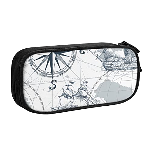 FROON Tasche für Schule, Bürobedarf, Bootskarte, großes Fassungsvermögen, Federmäppchen für Studenten, Schreibwaren-Tasche, Schreibtisch-Organizer mit glattem Reißverschluss, tragbarer Bleistift, von FROON