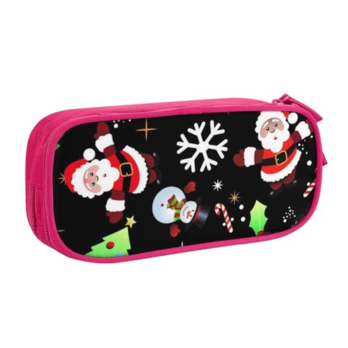 FROON Tasche für Schule, Bürobedarf, Frohe Weihnachten, großes Fassungsvermögen, Federmäppchen für Studenten, Schreibwaren-Tasche, Schreibtisch-Organizer mit glattem Reißverschluss, tragbarer von FROON