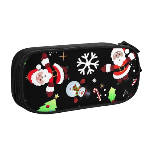 FROON Tasche für Schule, Bürobedarf, Frohe Weihnachten, großes Fassungsvermögen, Federmäppchen für Studenten, Schreibwaren-Tasche, Schreibtisch-Organizer mit glattem Reißverschluss, tragbarer von FROON