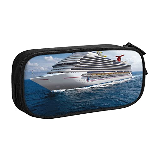 FROON Tasche für Schule, Bürobedarf, Kreuzfahrtschiff, großes Fassungsvermögen, Federmäppchen für Studenten, Schreibwaren-Tasche, Stiftebox, Schreibtisch-Organizer mit glattem Reißverschluss, von FROON