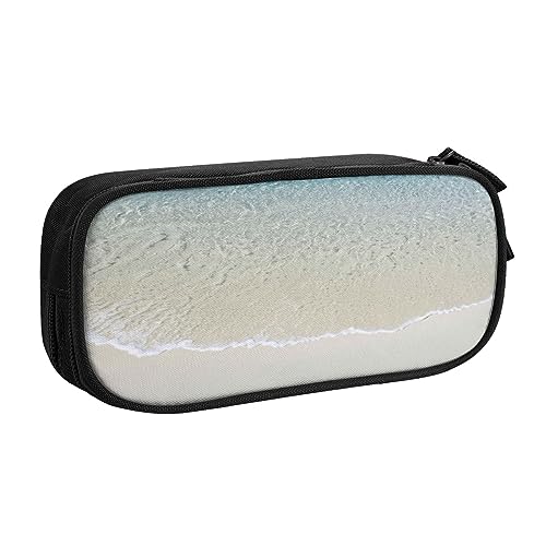 FROON Tasche für Schule, Bürobedarf, Strand, klares Meer, Sand, großes Fassungsvermögen, Federmäppchen für Studenten, Schreibwaren-Tasche, Stiftebox, Schreibtisch-Organizer mit glattem Reißverschluss, von FROON