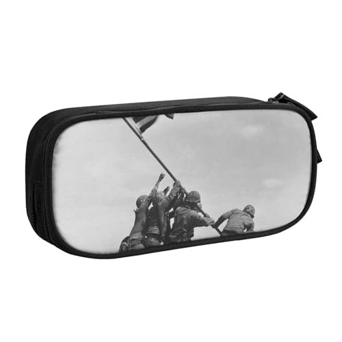 FROON Tasche für Schule, Bürobedarf, USA, Marine, großes Fassungsvermögen, Federmäppchen für Studenten, Schreibwaren-Tasche, Schreibtisch-Organizer mit glattem Reißverschluss, tragbarer Bleistift, von FROON