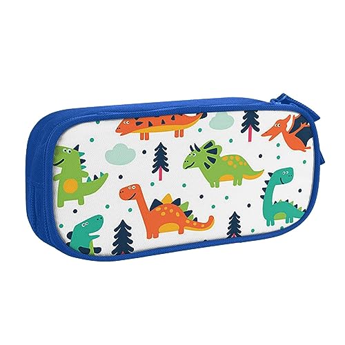 FROON Tasche für Schule, Bürobedarf, bunte Dinosaurier, großes Fassungsvermögen, Federmäppchen für Studenten, Schreibwaren-Tasche, Schreibtisch-Organizer mit glattem Reißverschluss, tragbarer von FROON