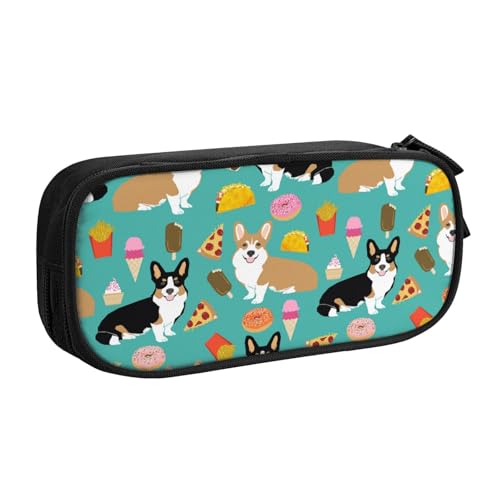 FROON Tasche für Schule, Bürobedarf, niedliche Hunde, großes Fassungsvermögen, Federmäppchen für Studenten, Schreibwaren-Tasche, Schreibtisch-Organizer mit glattem Reißverschluss, tragbarer Bleistift, von FROON