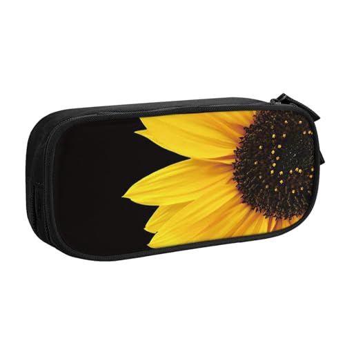 Tasche für Schule, Bürobedarf, Blume, Sonnenblume, großes Fassungsvermögen, Federmäppchen für Studenten, Schreibwaren-Tasche, Stiftebox, Schreibtisch-Organizer mit glattem Reißverschluss, tragbarer von FROON