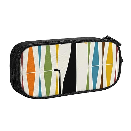 Tasche für Schule, Bürobedarf, moderne Kunst, Katze, großes Fassungsvermögen, Federmäppchen für Studenten, Schreibwaren-Tasche, Schreibtisch-Organizer mit glattem Reißverschluss, tragbarer Bleistift, von FROON