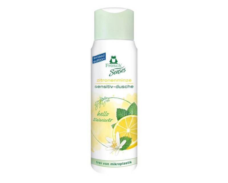 FROSCH Duschcreme Frosch Senses Sensitiv Dusche Zitronenminze 300ml - Duschmittel (1er P von FROSCH