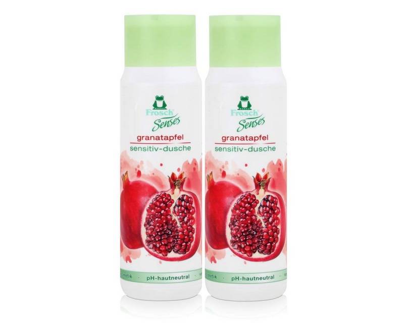 FROSCH Duschcreme Frosch Senses granatapfel sensitiv-dusche 300ml - Duschgel (2er Pack) von FROSCH