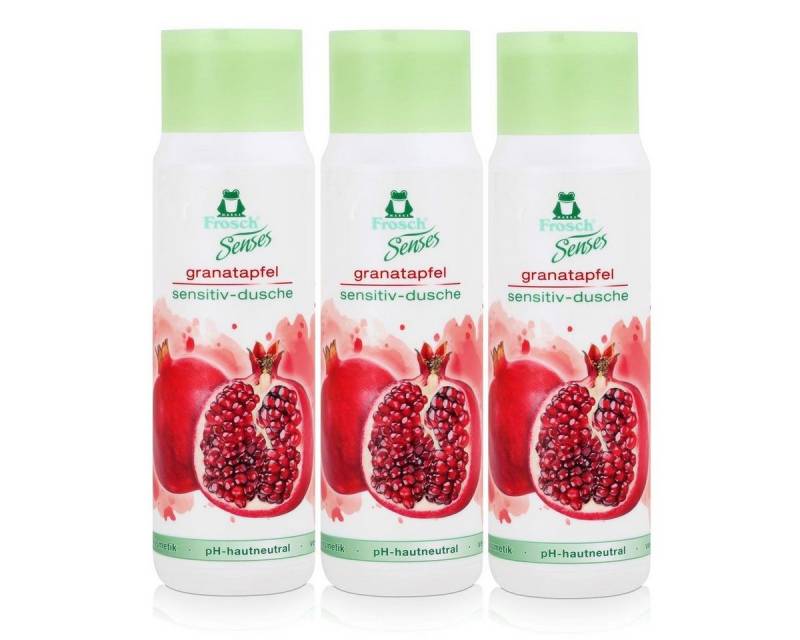 FROSCH Duschcreme Frosch Senses granatapfel sensitiv-dusche 300ml - Duschgel (3er Pack) von FROSCH