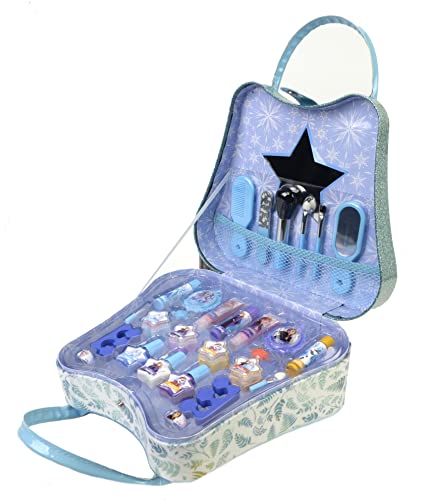 Lip Smacker Disney Frozen Weekender - Make-up-Set für Mädchen - Handtasche für Mädchen - Frozen-Schmink-Kit und buntes Zubehör - Frozen Spielzeug und Geschenke für Kinder von Lip Smacker