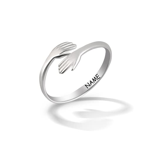 FROgwWEKsinRQ Personalisierte Umarmungsringe Silber 925 Verstellbar Namensring Hände Umarmen Offener Ring Schmuck Frauen Mutterring FROgwWEKsinRQ Personalisierte Umarmungsringe Silber 925 Verstellbar Namensring Hände Umarmen Offener Ring Schmuck Frauen Mutterring von FROgwWEKsinRQ