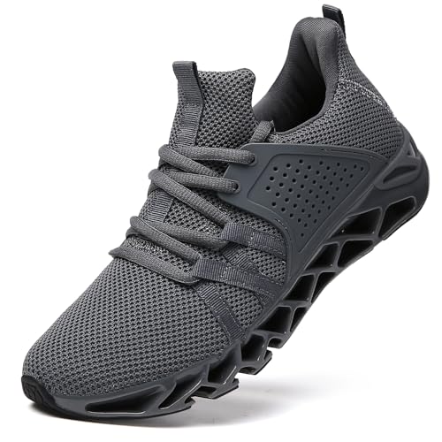 FRSHANIAH Damen-Schlupfschuhe, modisch, atmungsaktiv, Sport-Sneaker, A020 Dunkelgrau, 37 EU von FRSHANIAH
