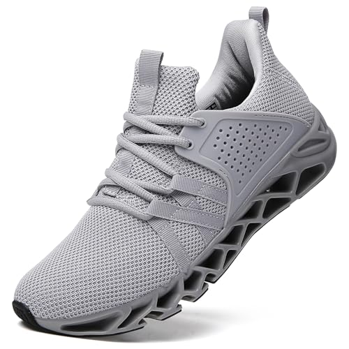 FRSHANIAH Damen-Schlupfschuhe, modisch, atmungsaktiv, Sport-Sneaker, A020 Hellgrau, 38.5 EU von FRSHANIAH