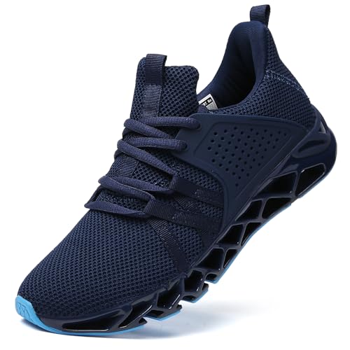 FRSHANIAH Damen-Schlupfschuhe, modisch, atmungsaktiv, Sport-Sneaker, A020 Marineblau, 42 EU von FRSHANIAH