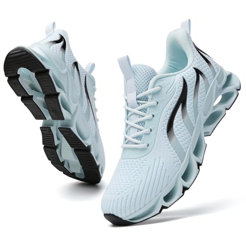 FRSHANIAH Damen-Sportschuhe, Laufschuhe, rutschfest, modische Sneaker, Himmelblau 01, 37.5 EU von FRSHANIAH