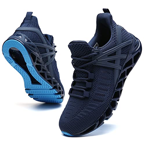 FRSHANIAH Damen-Sportschuhe, Laufschuhe, rutschfest, modische Sneaker, Marineblau 02, 39.5 EU von FRSHANIAH
